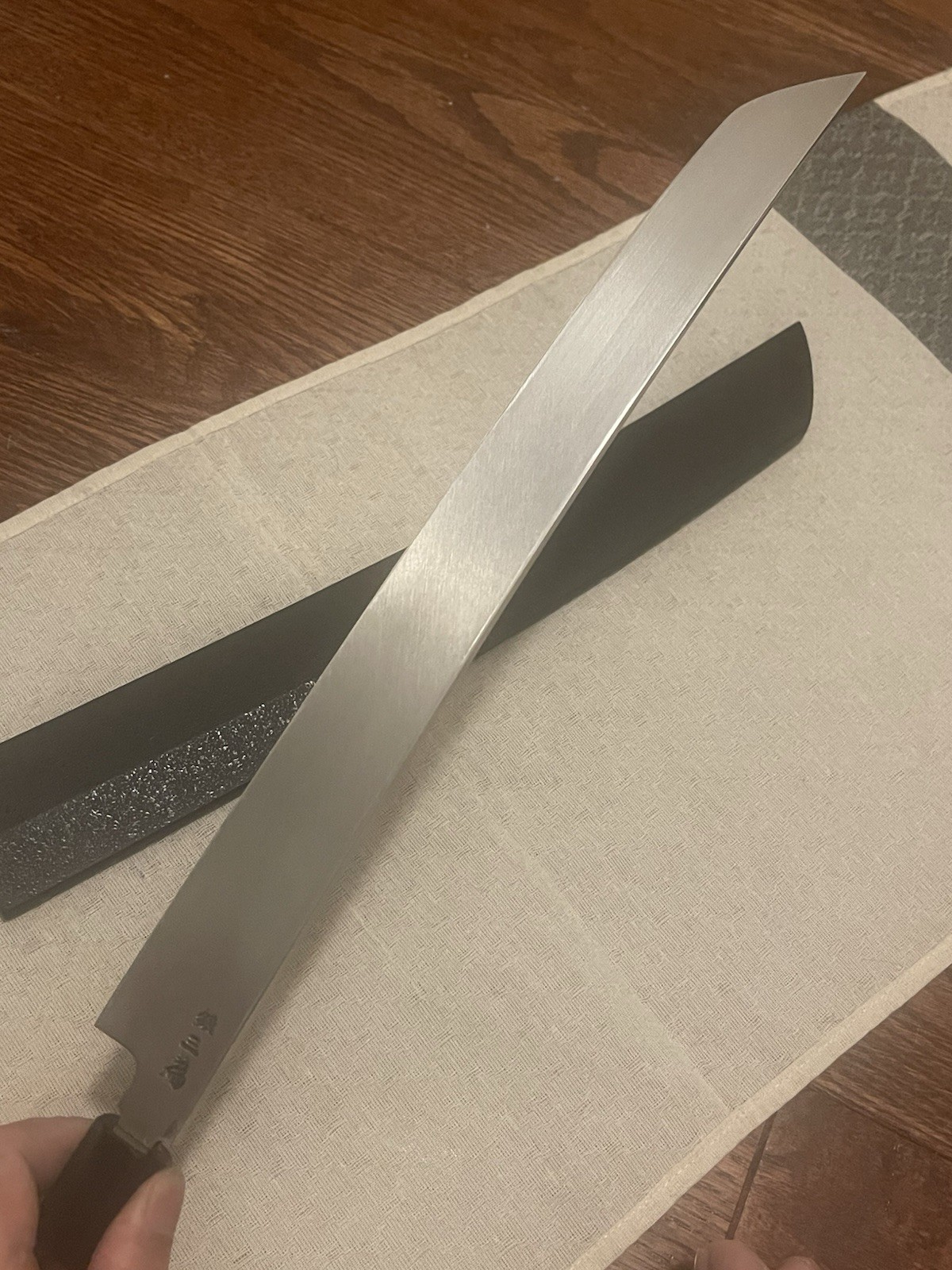 Japanese Yanagiba Sakimaru Knife 360mm Sakai Takayuki 泉州堺住人 孝行作 Zangetsu 斬月 山塚尚剛