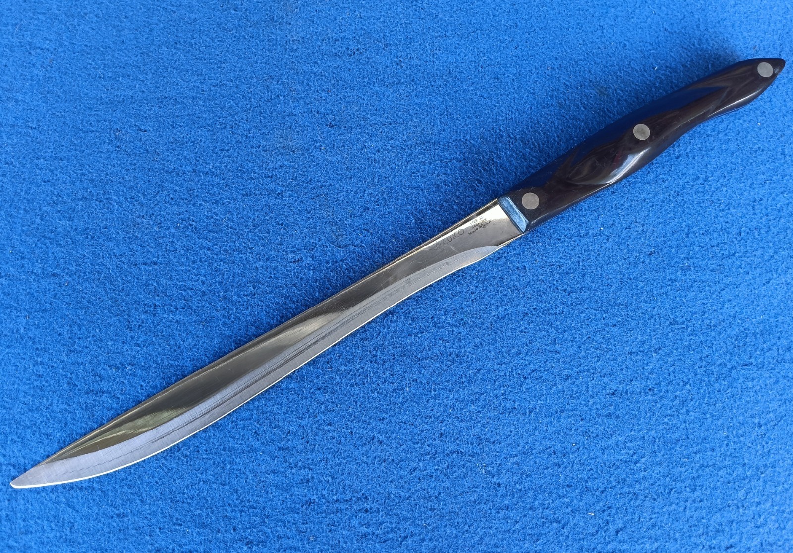 Cutco Knife 1723 Carver Carving Slicing ~ Classic Brown Handle ~ USA