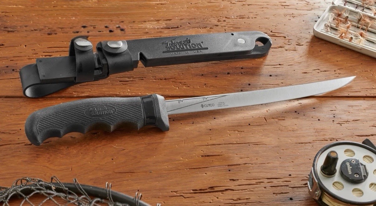 Cutco Fisherman’s Solution Filet Knife With Hard Sheath With Sharpener