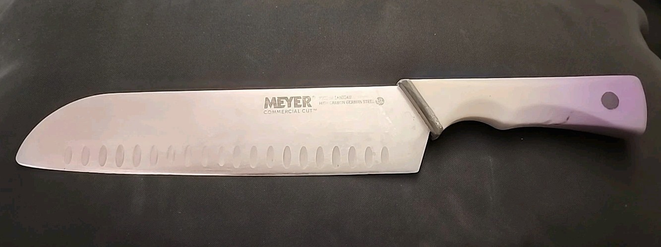 Klaus Meyer 9″ Extra-Large Santoku Knife–Professional Stainless Steel Chef Knife