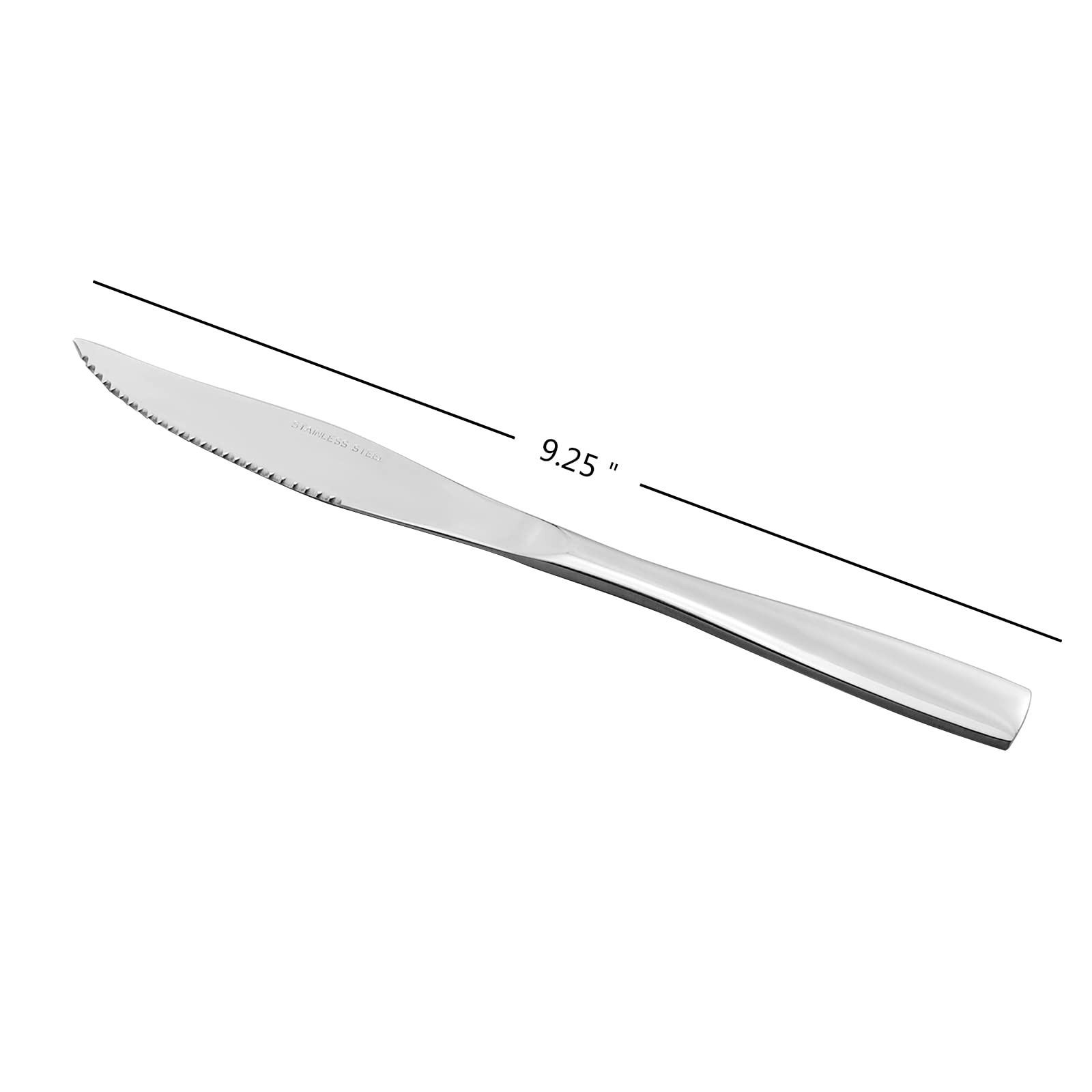 9.25 Inch Sharp Steak Knives Stainless Steel Cutlery For Home 8 PCS Silver