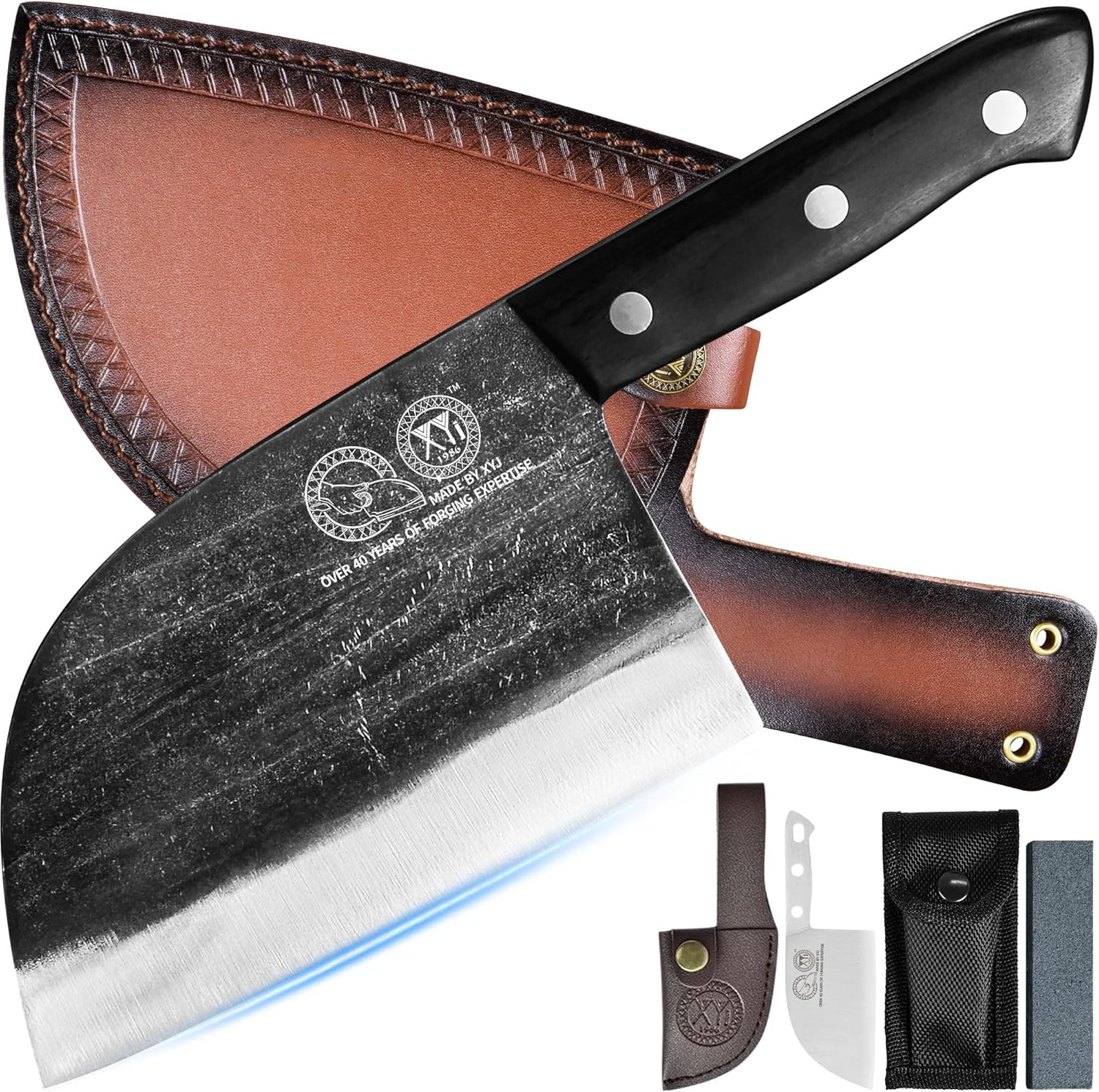 Authentic since 1986,Outstanding Ancient Forging,6.7 Inch Full Tang,Serbian Chef