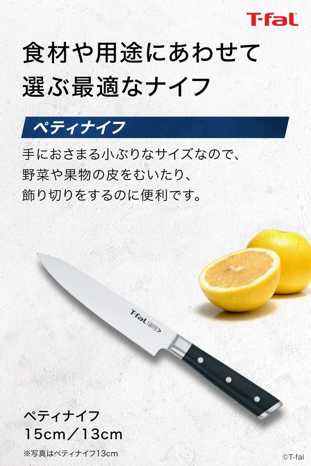 T-fal Petty Knife All Purpose Knife 13cm Ice Force K24213