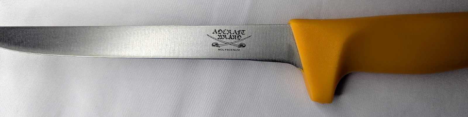 Industrial Boning Knife Sekizo 6″ Molybdenum Straight Blade Adcraft Brand Orange