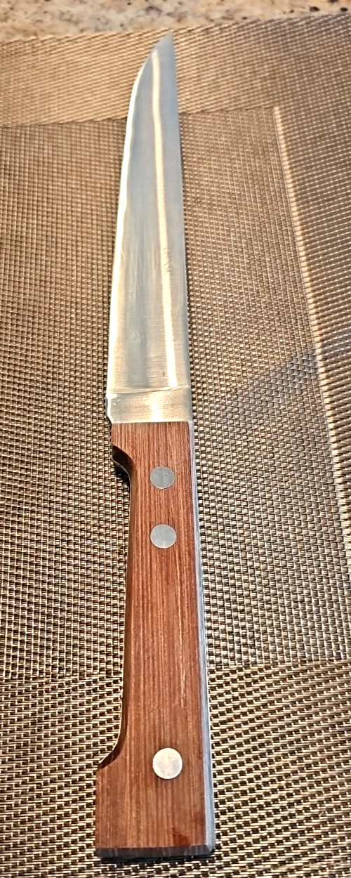 Dansk Slicer Knife 13 1/2″ – 8 1/2″ Blade – Teak Handle Mid Century Modern Japan