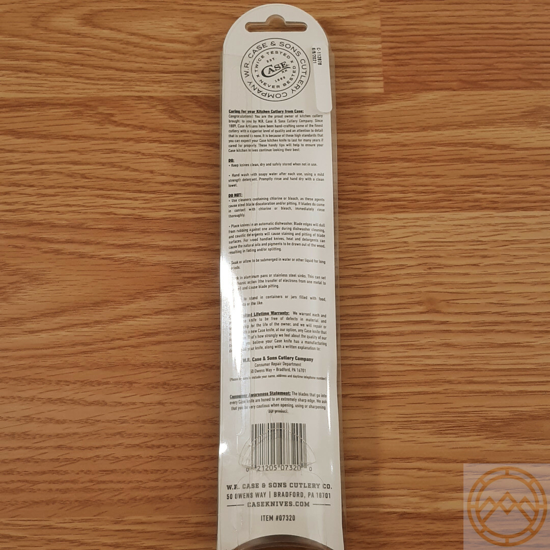 Case XX Kitchen Paring Knife 3″ Stainless Steel Blade Solid Brown Walnut Handle