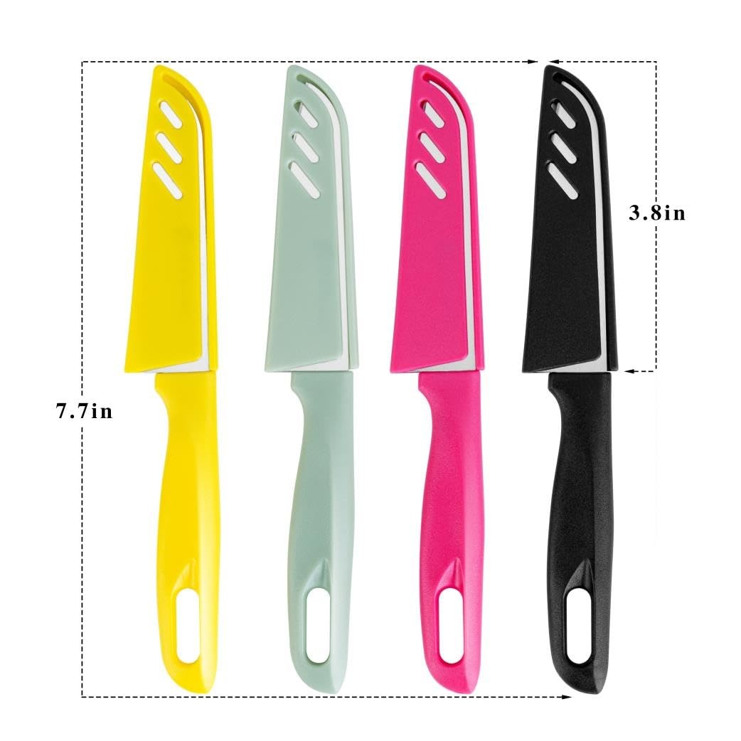 8 Pieces Ultra Sharp Paring Knife Set, German Steel with Ergonomic Handles 4