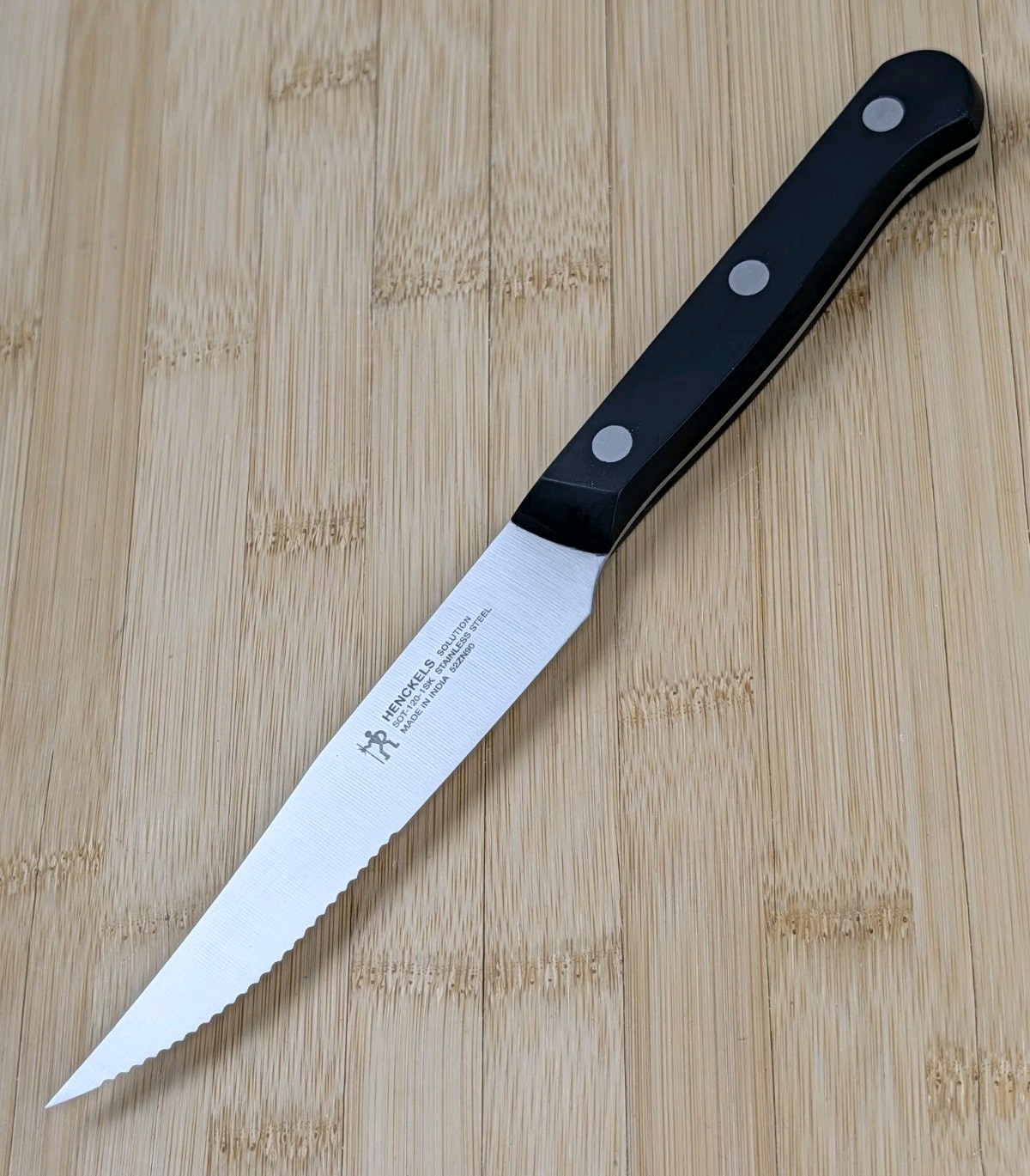 Henckels SOLUTION 4 1/2″ STEAK Knife SINGLE, Stainless Steel, SOT-120-1SK, NEW