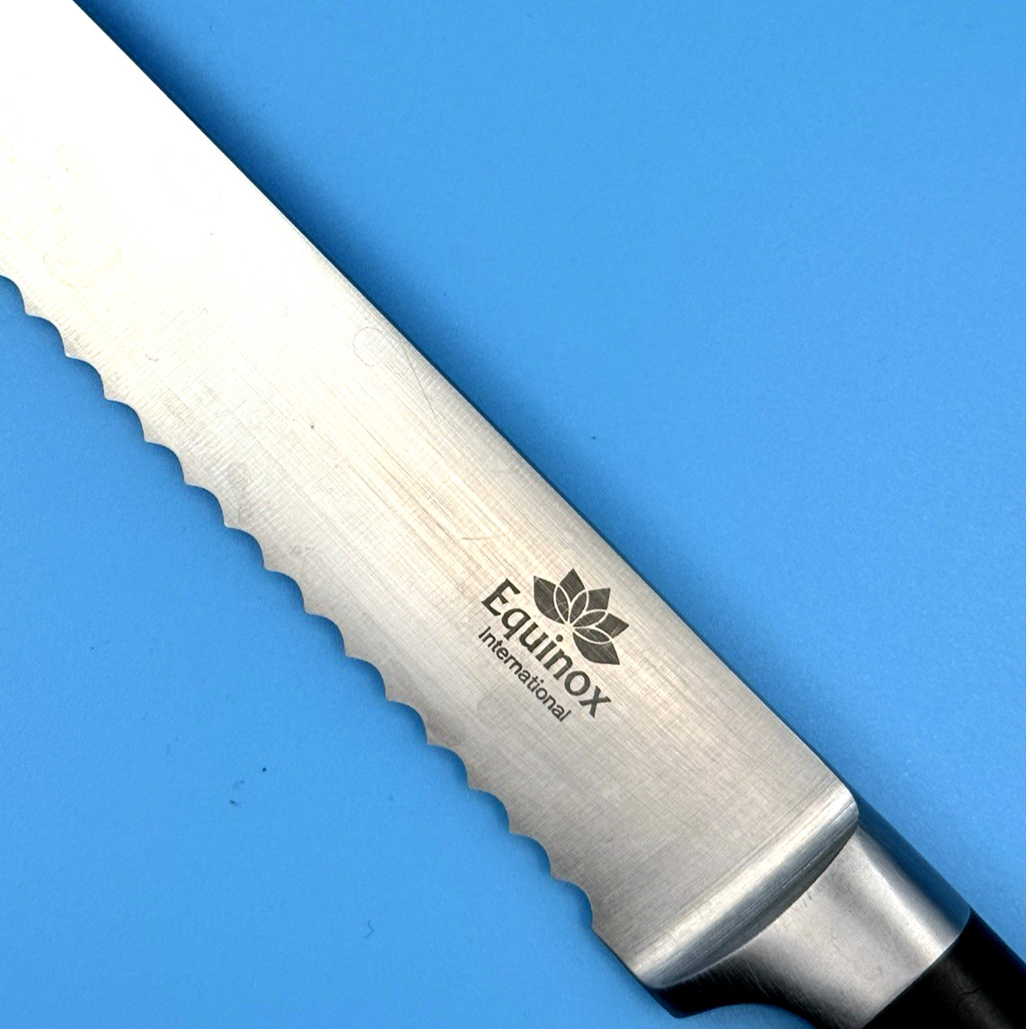 Equinox International 7.5 Inch Bread Knife High Carbon German Steel Serrated