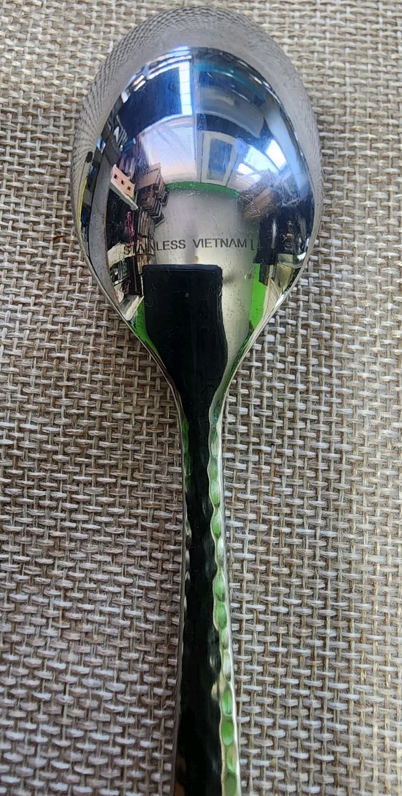 VIETNAM 🇻🇳 TOWLE c2012 TEXTURE HAMMERED STAINLESS “6 7/8” TEASPOON/TEA SPOON🍵