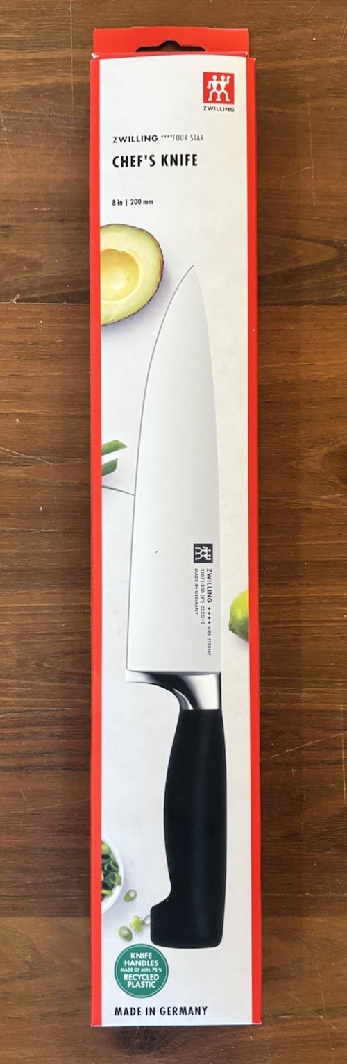 ZWILLING Four Star 8″ Chef Knife 31071-203 German Forged FRIODUR SIGMAFORGE NEW