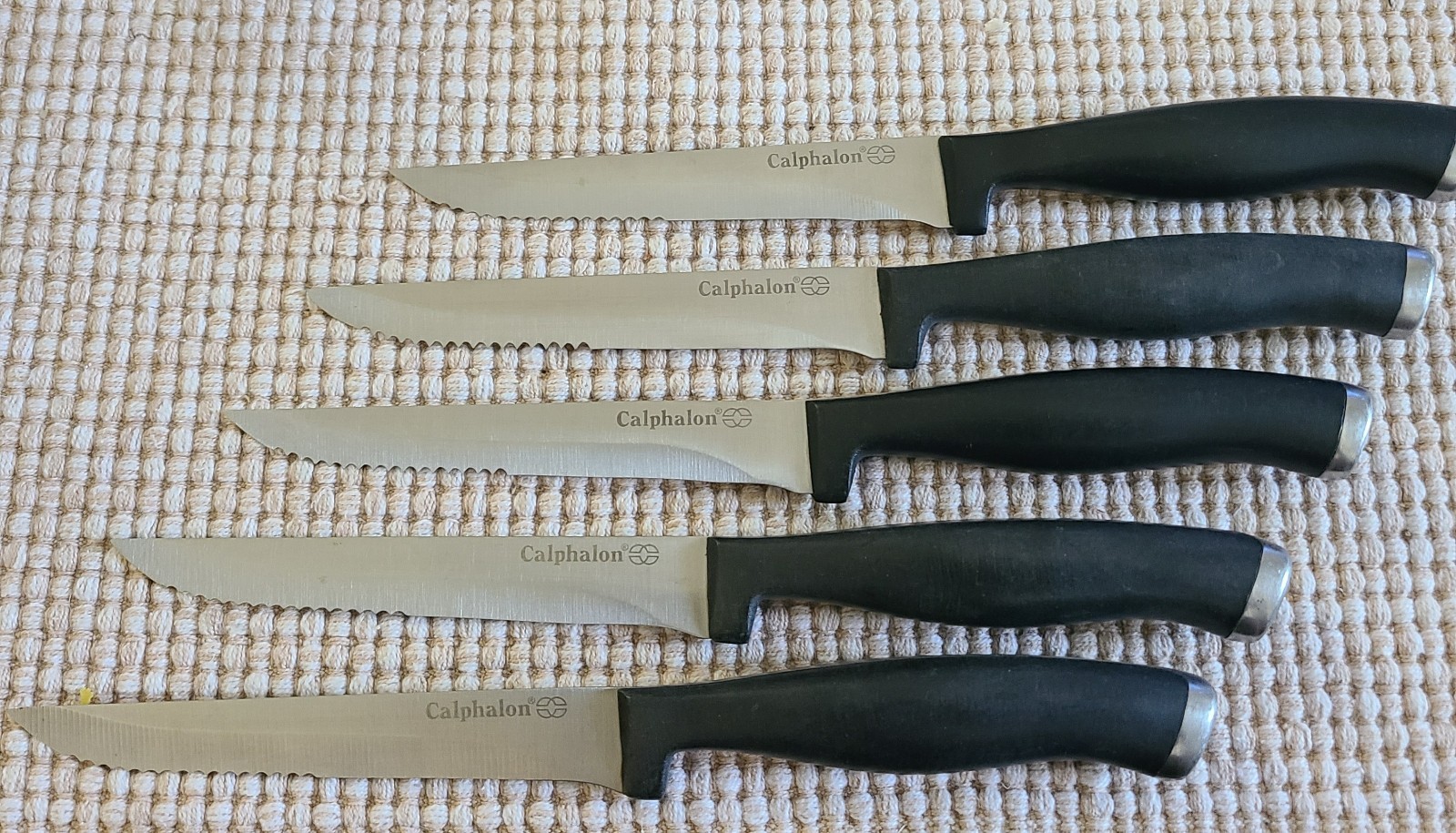 5 Calphalon 9 Inch Steak Knives, Replacements, GUC