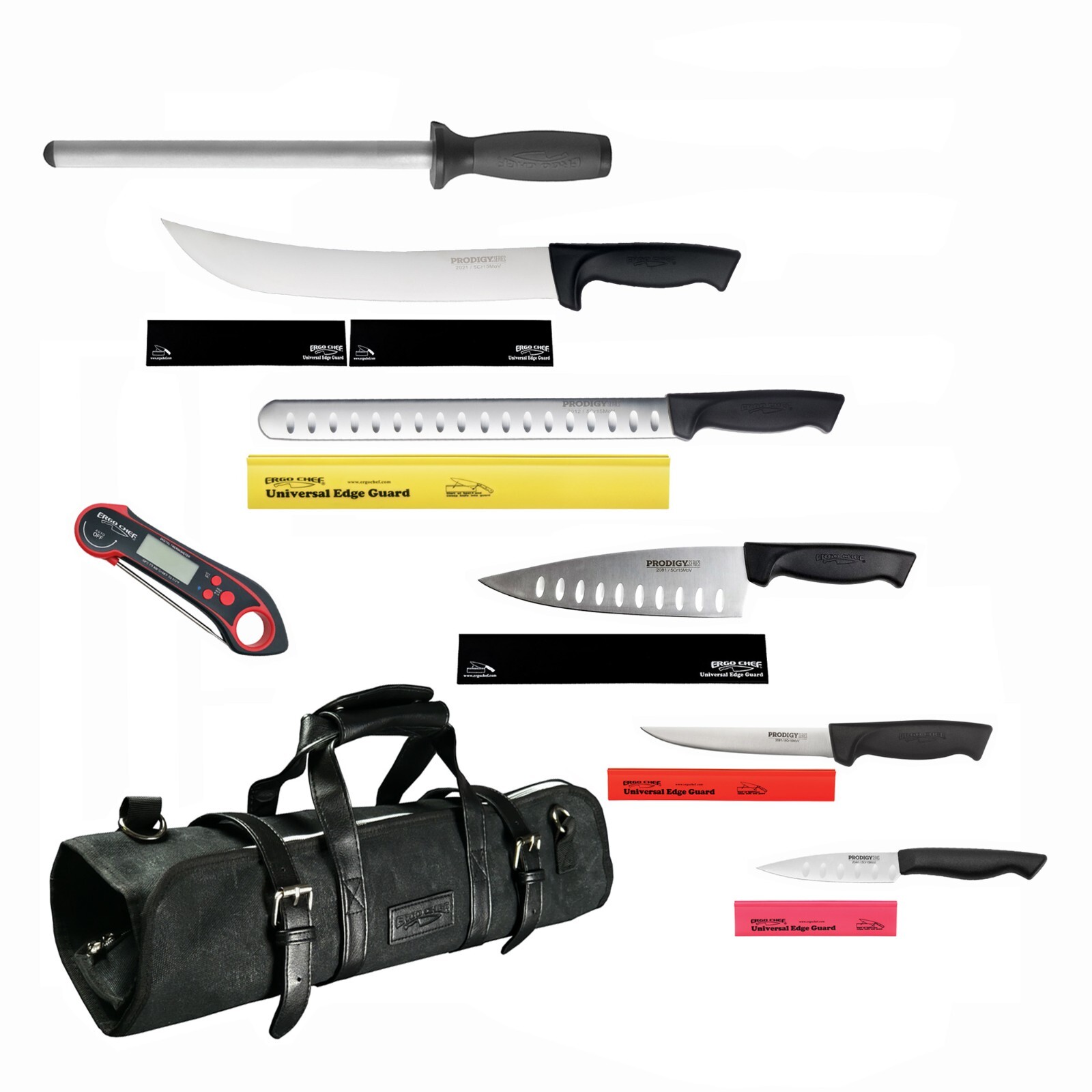 14pc Ergo Chef Prodigy Series Ultimate Competition Pit-Master BBQ Knife Set