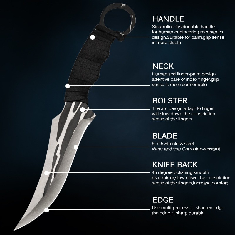 1/3/4PCS Stainless Steel Folding Boning Knife Multi Purpose Utility Knife