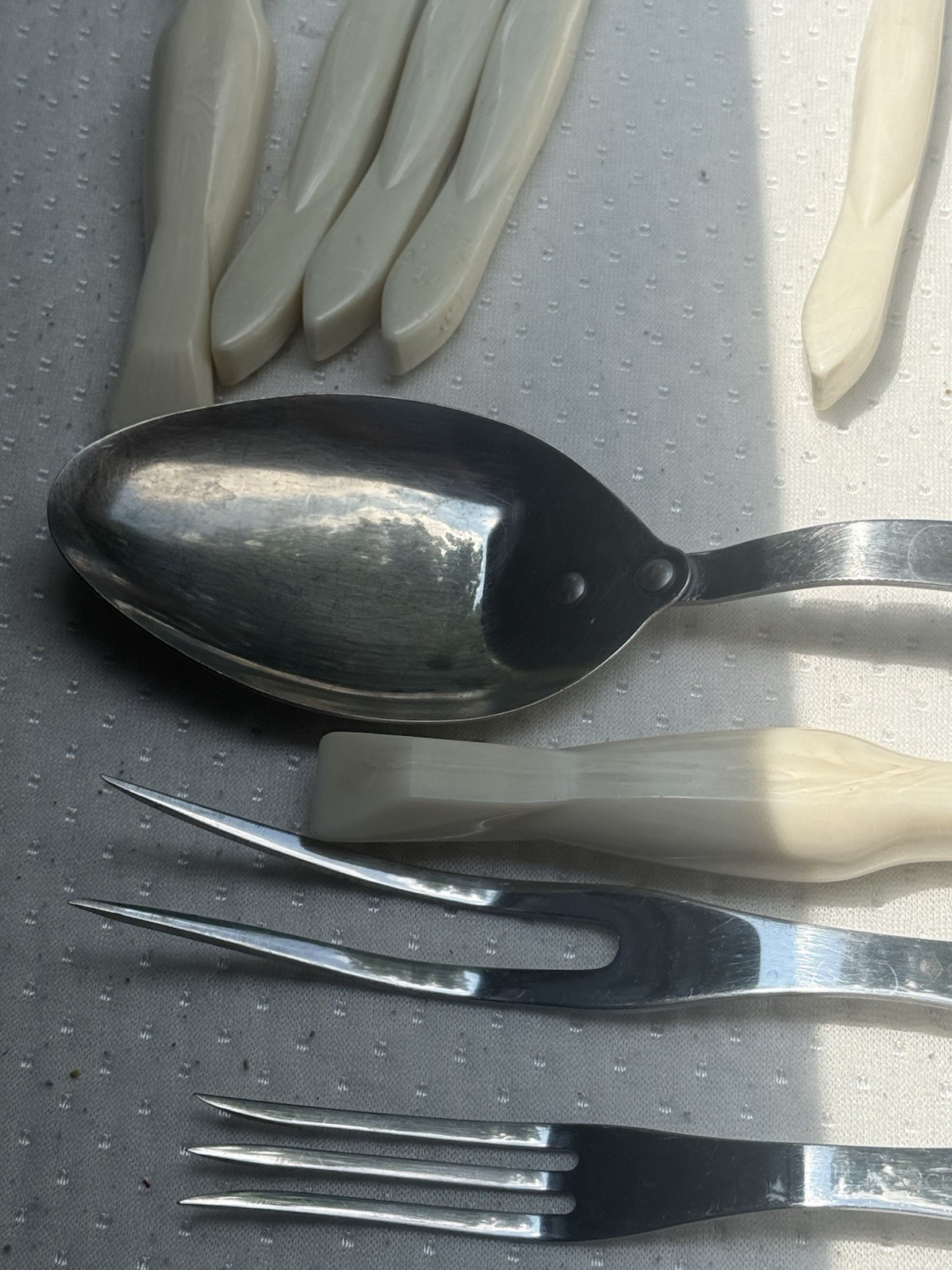 13 Cutco 1759 JD Table Knife Pearl White Steak Knife 1721, 1726, 1727, 1725,