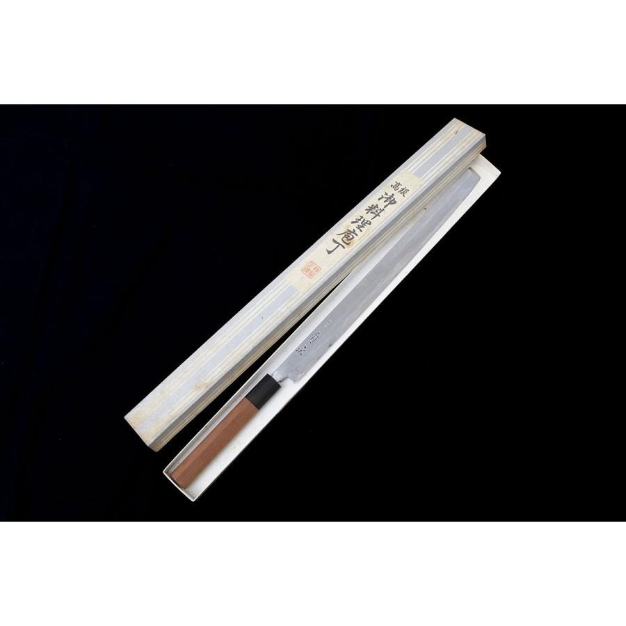 Aritsugu Takohiki Knife 338mm (13.3″) Hon-yaki Pure Steel Used w/Box