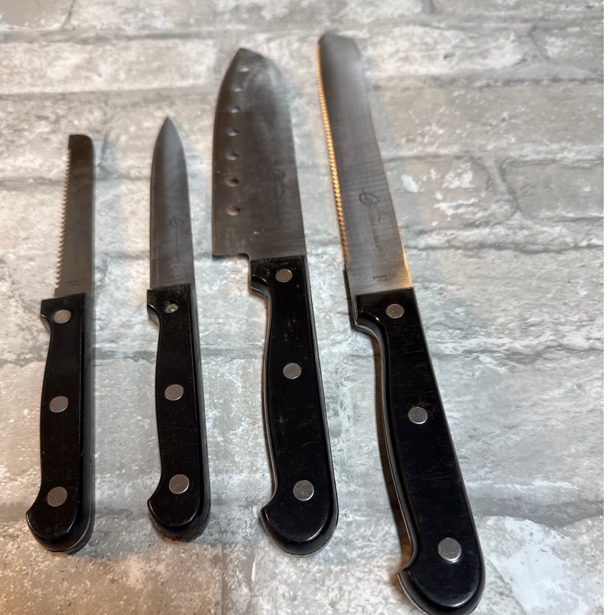 Genichi Shimada Knives: Chef’s Knife 6.5″ Bread Knife 7 3/4″ Utility Knife 4 3/4