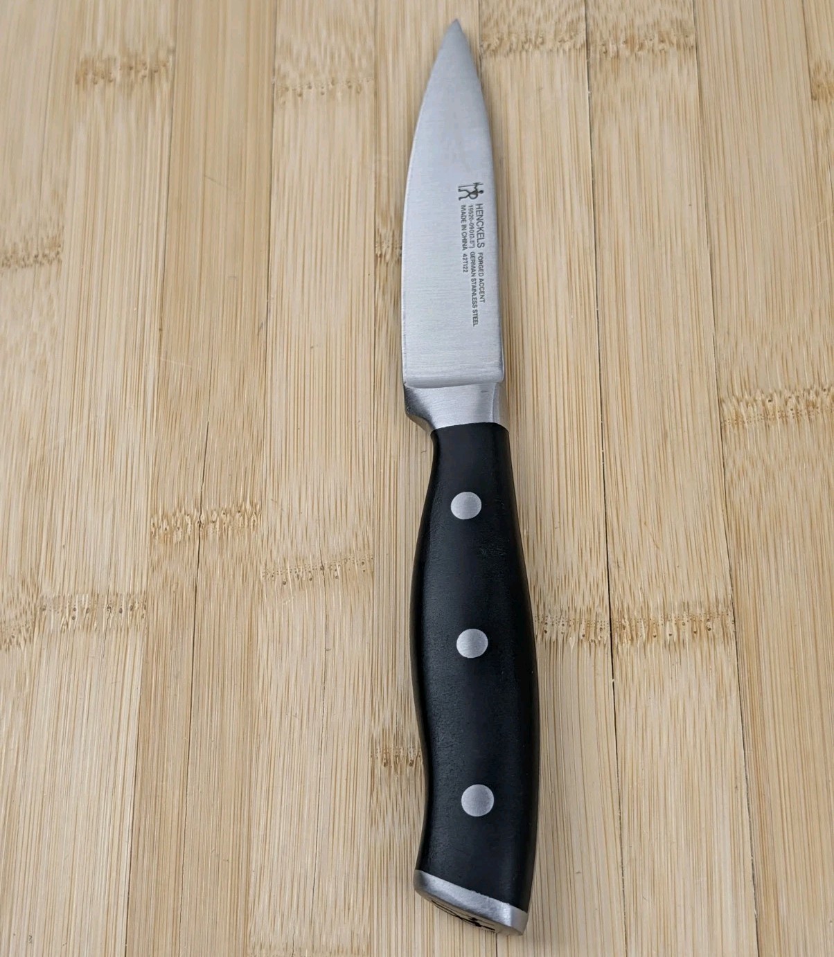 Henckels FORGED ACCENT 3.5-in PARING Knife, BLACK ABS Handle, #19520-090, NEW