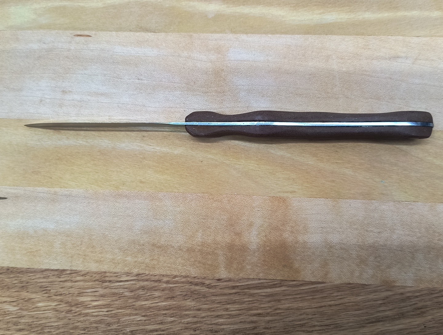 Vintage Cutco 1059 Steak Knife Smooth Edge Brown Wood Handle