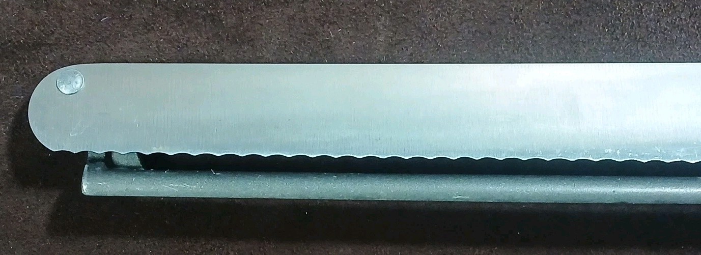 Vtg Montana Accialo Svedese Stainless Steel Bread Knife, From Italy