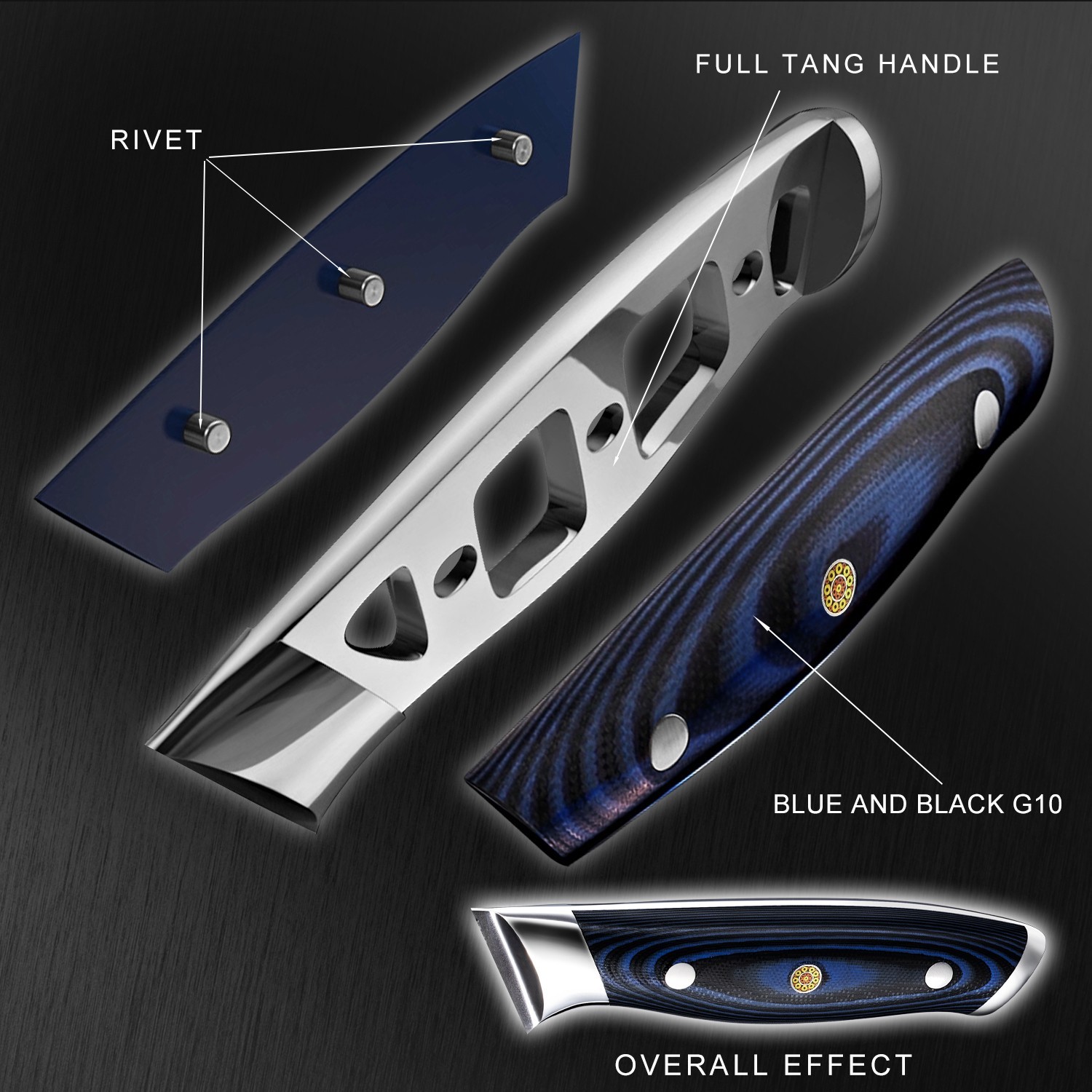 Kanpeki 8-Piece Straight Edge Steak Knife Set – VG10 Super Steel Core
