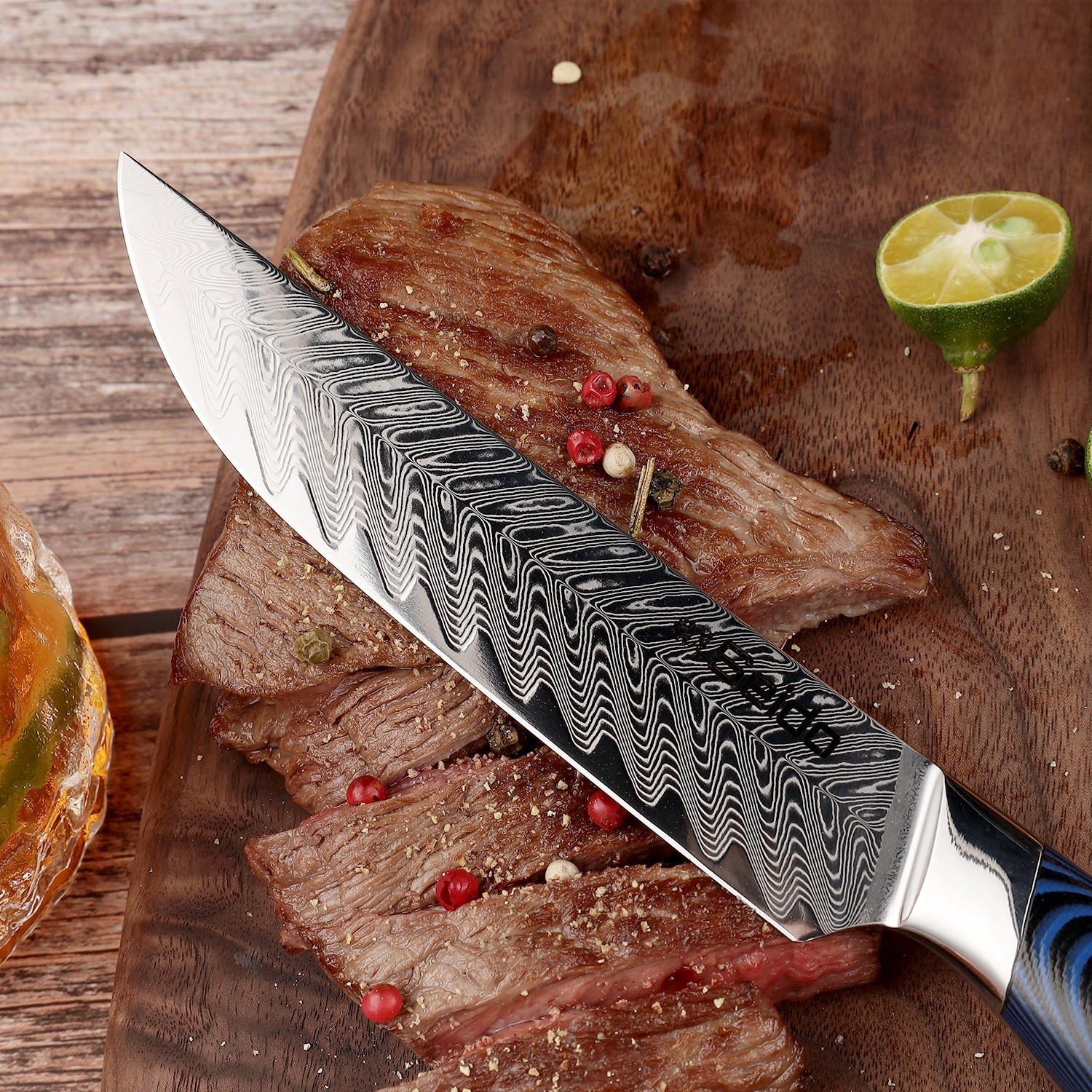 Kanpeki 8-Piece Straight Edge Steak Knife Set – VG10 Super Steel Core