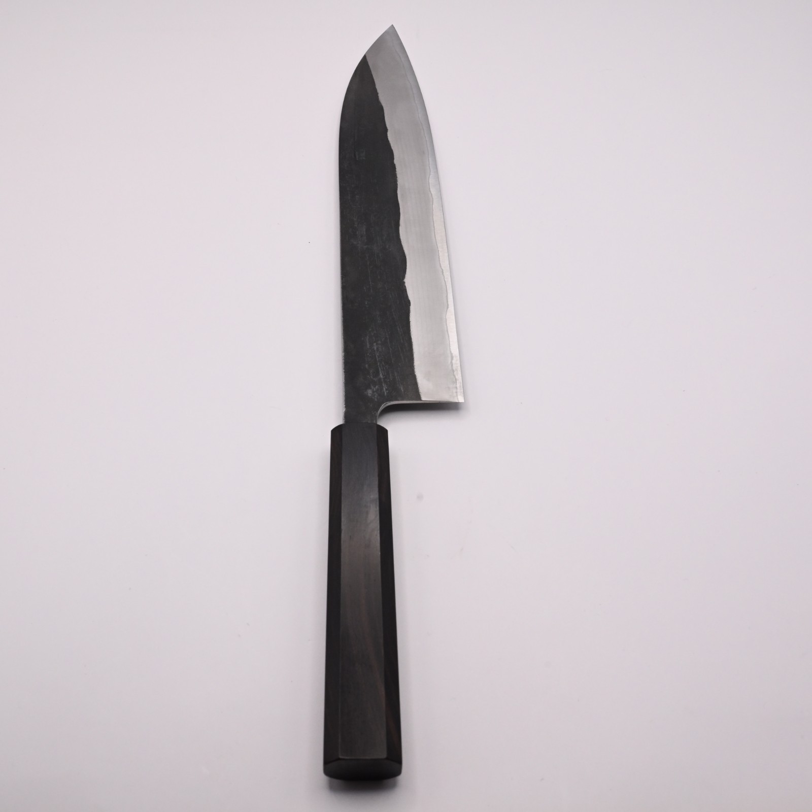 Japanese Gyuto 210mm Shirogami #2 Kurouchi Hand-Forged Ebony Wa Chef Knife Japan
