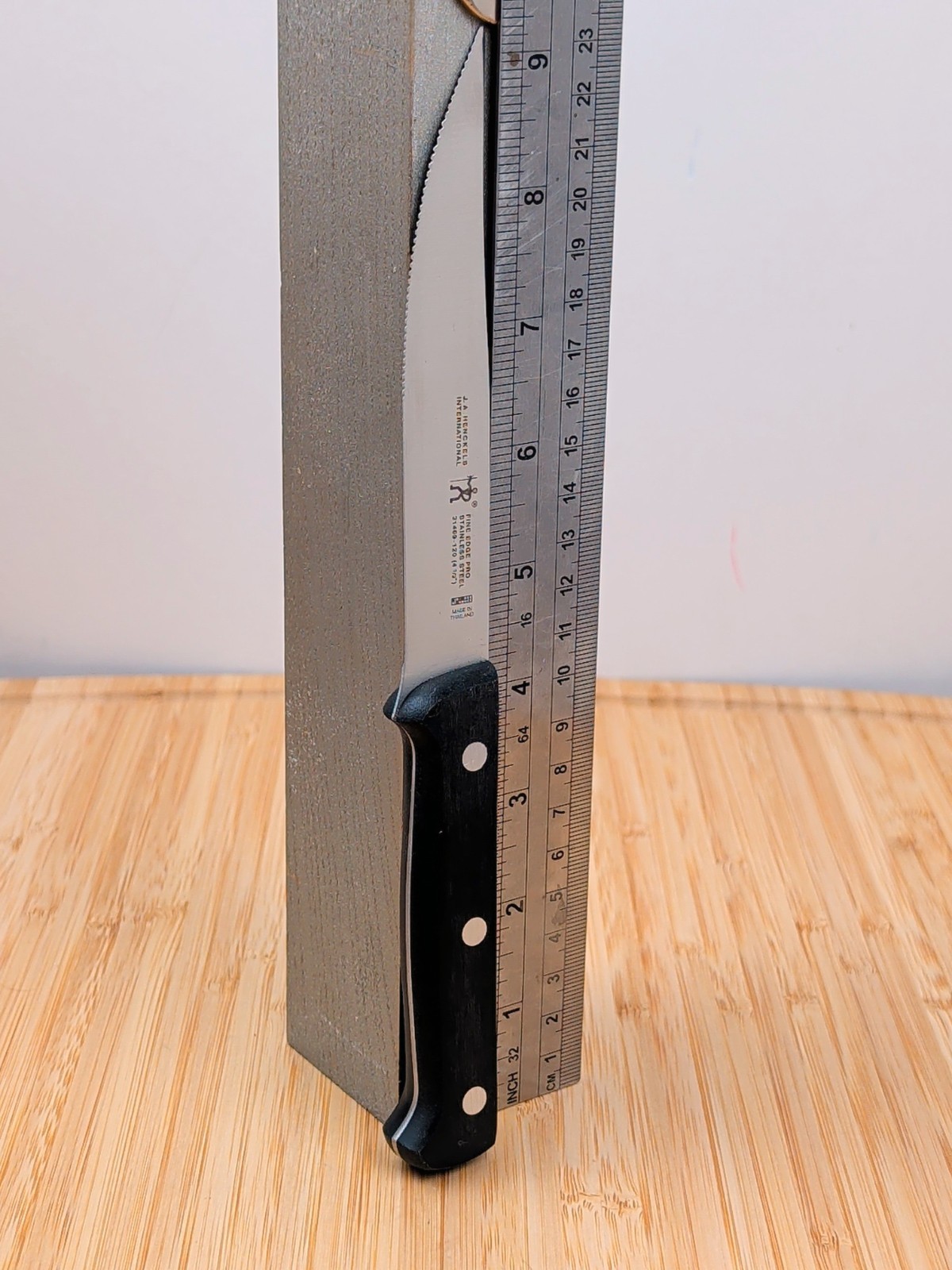 2pc Henckels FINE EDGE PRO 4 1/2 in STEAK Knife SET, Stainless Steel, 31469-120