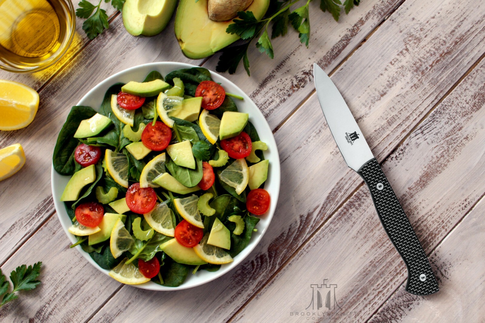 Brooklyn Knife Co. Paring Knife -Carbon Fiber Ed. Japanese AUS-08 Steel 3.5-Inch