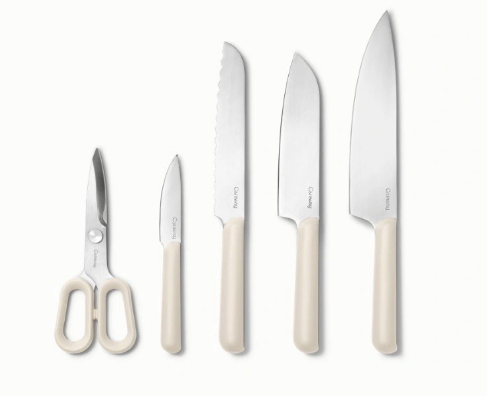 Caraway 5 Piece Knife Set Cream Brand New Sealed German Steel Blade KW-KSET-101