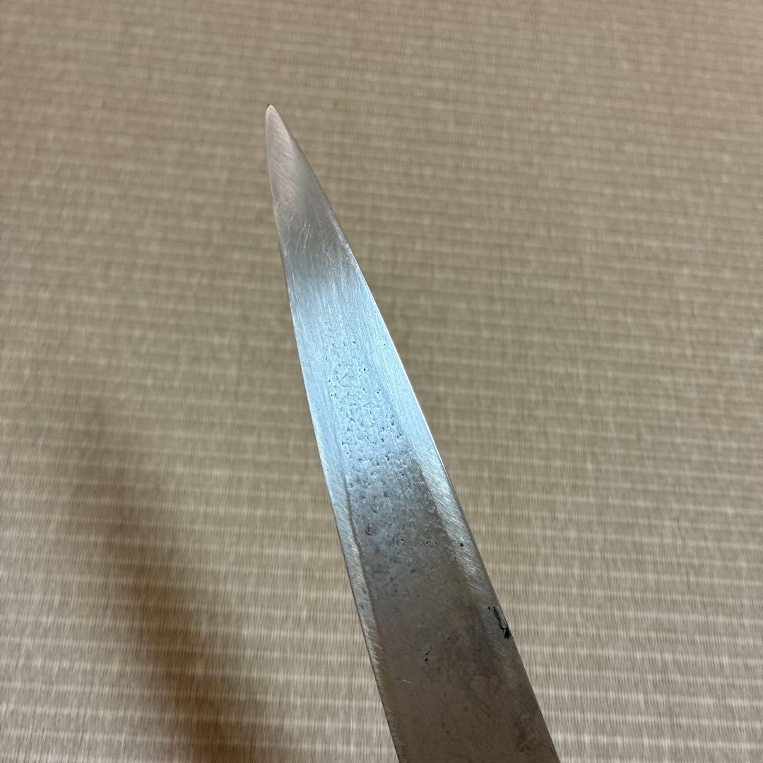 Masamoto Honyaki Yanagiba Japanese Knife Whit Steel #1 Ebony 305mm Sharpened