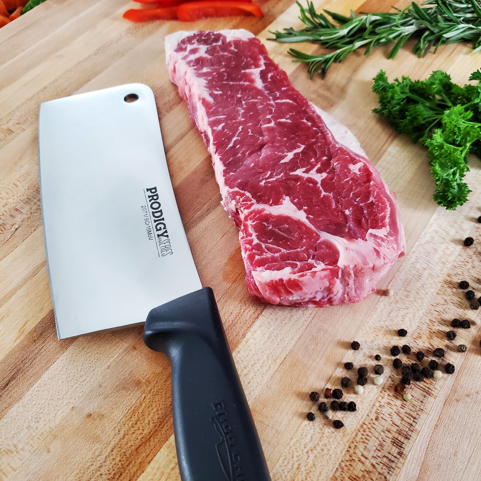 Ergo Chef Prodigy Series 7-Inch Meat Cleaver Knife High Carbon Stainless Steel