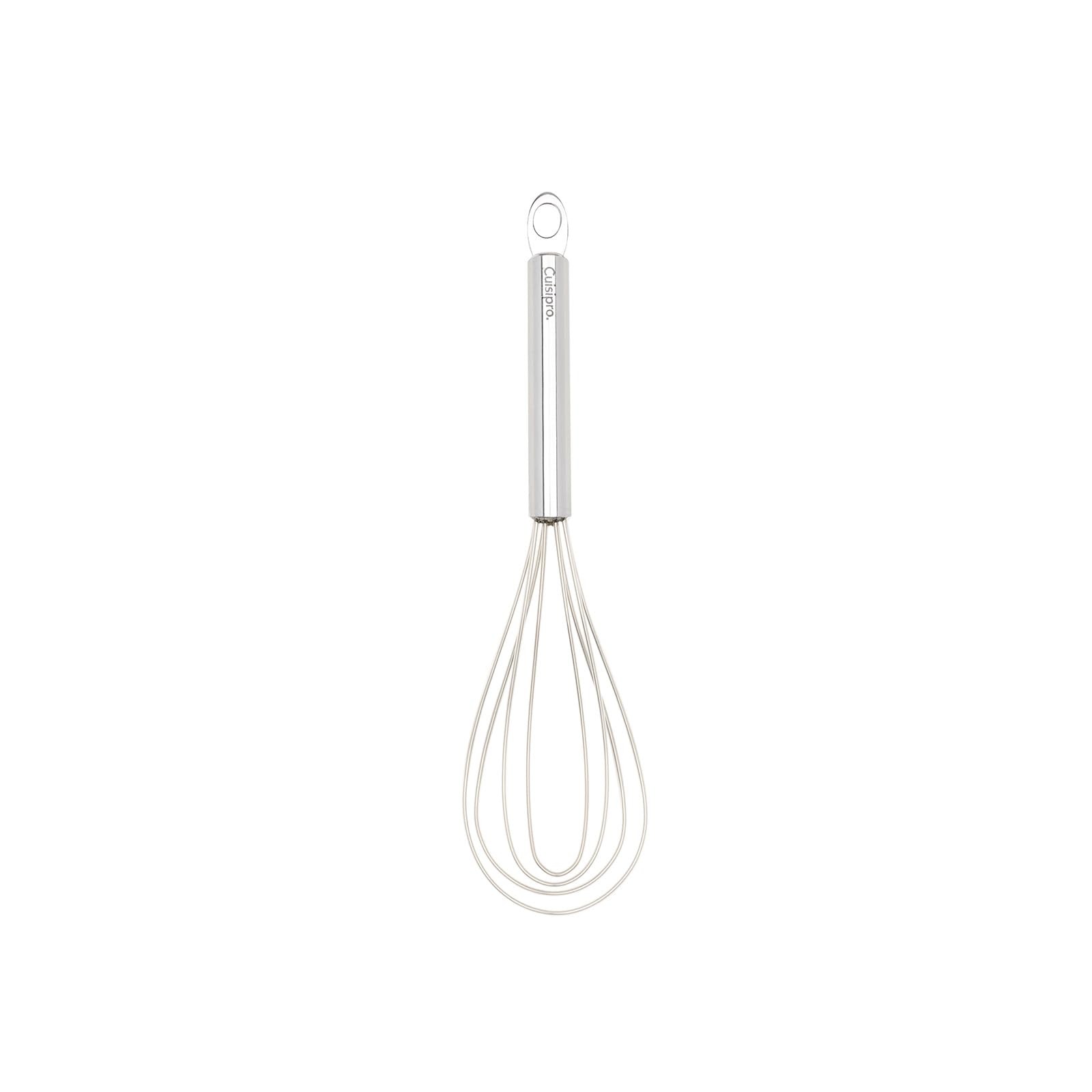 Cuisipro 10-Inch Silicone Flat Whisk, Frosted – Heat Resistant