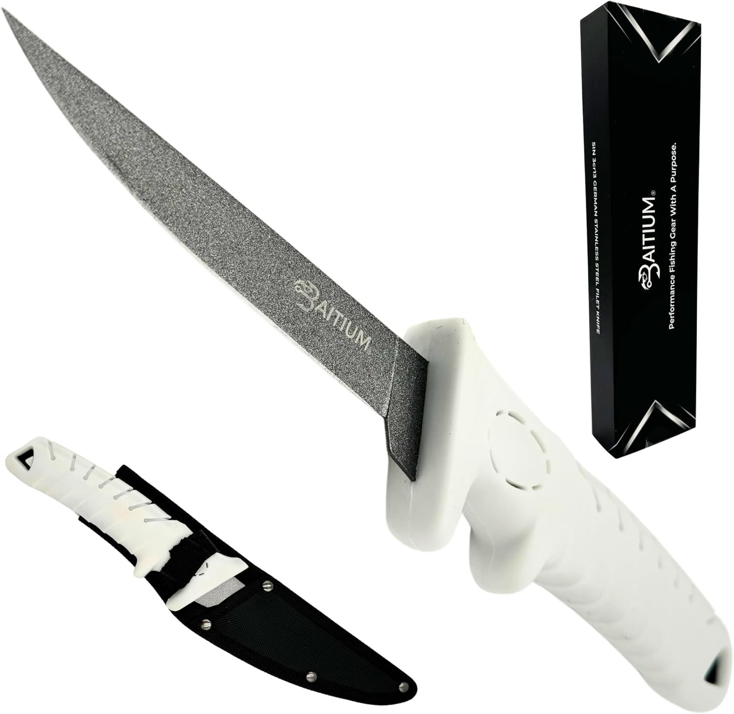 7″-9″ Baitium Stainless Steel Fillet Knife for Fish Meat Knife for Meat Cutting