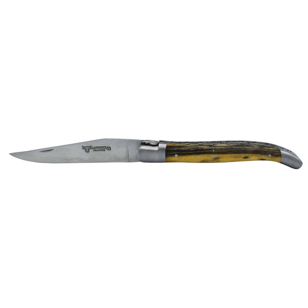 Laguiole En Aubrac Luxury Folding Pocket Knife With Royal Ebony Handle, 4.75-In