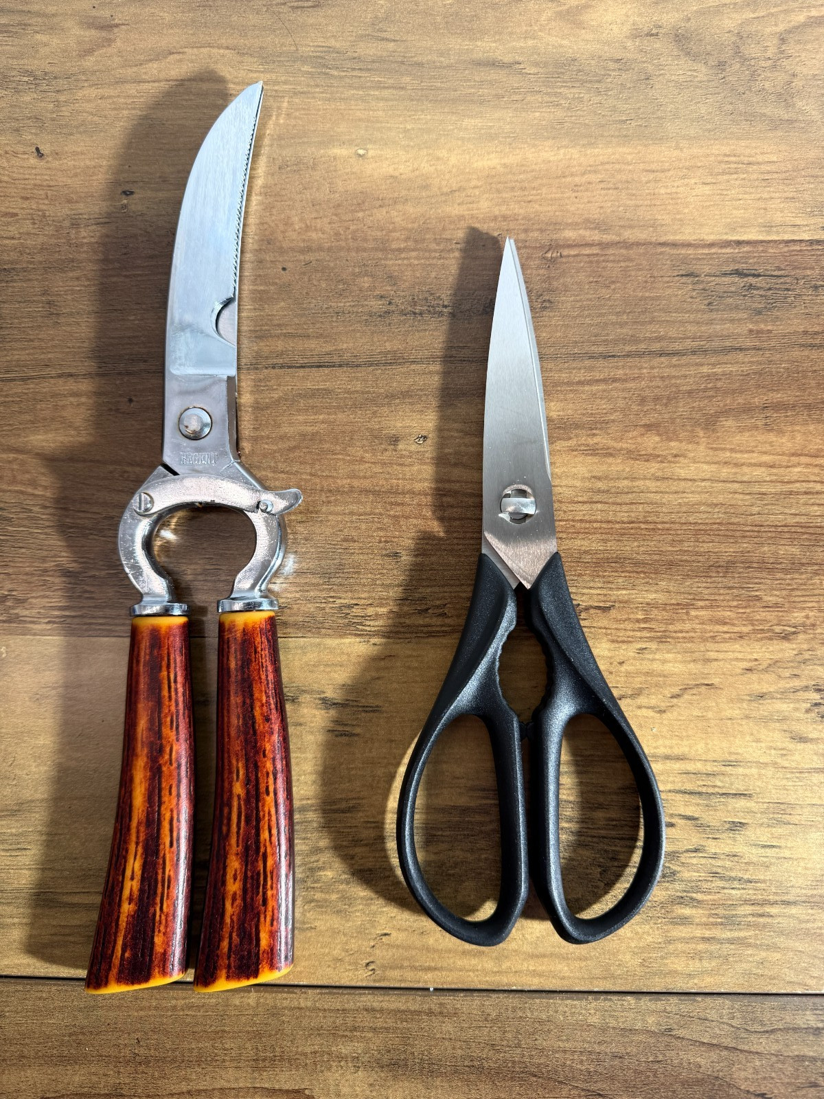 Lot of 2 Regent Serrated Poultry Shears Italy and Poultry Scissors