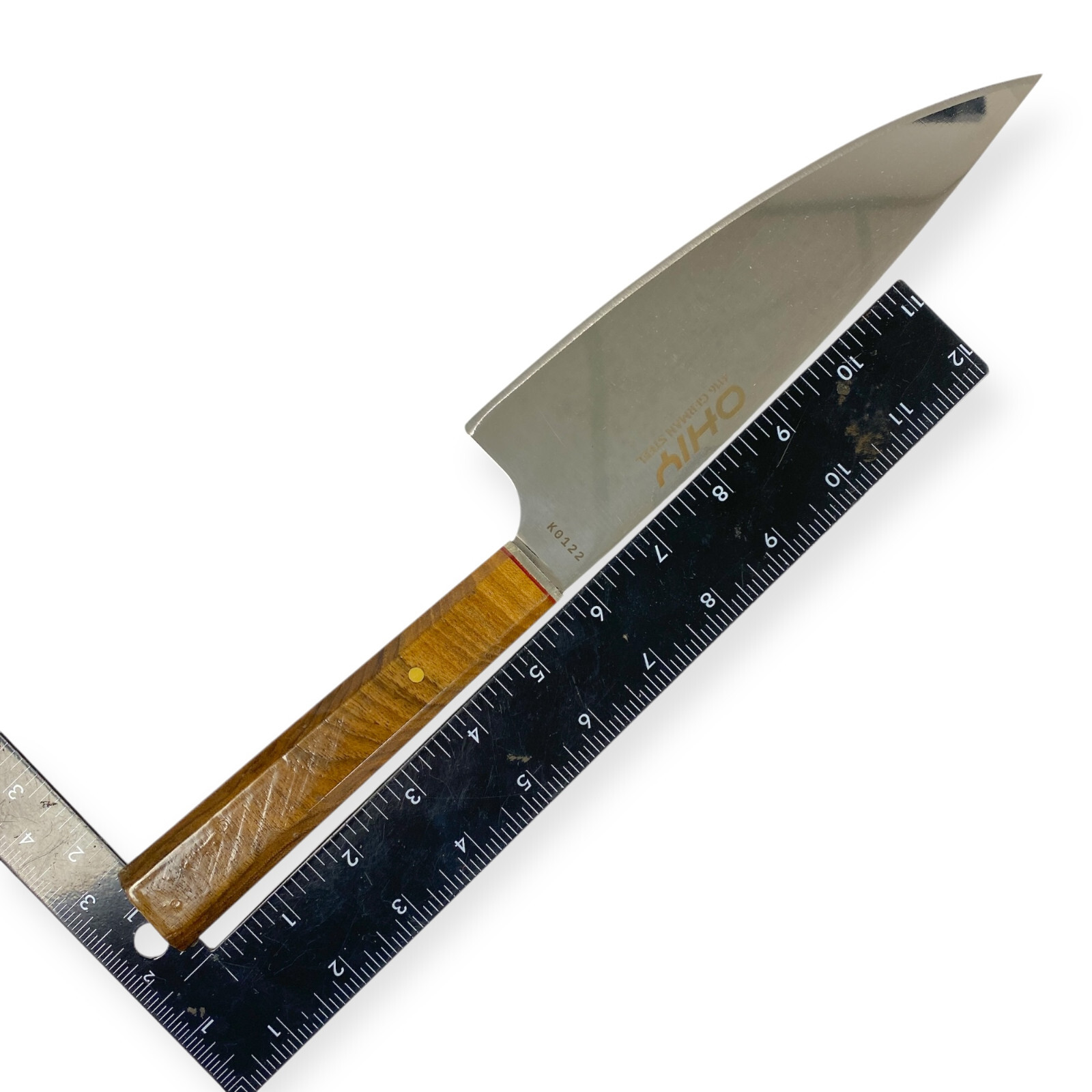 Ohiy K0122 Kitchen Series Chef’s Gyutou Knife, German Steel Blade, Wood Handle