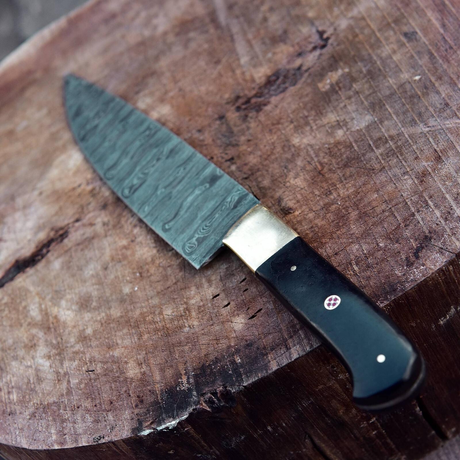 Damascus Steel Fixed Blade Kitchen chef knife