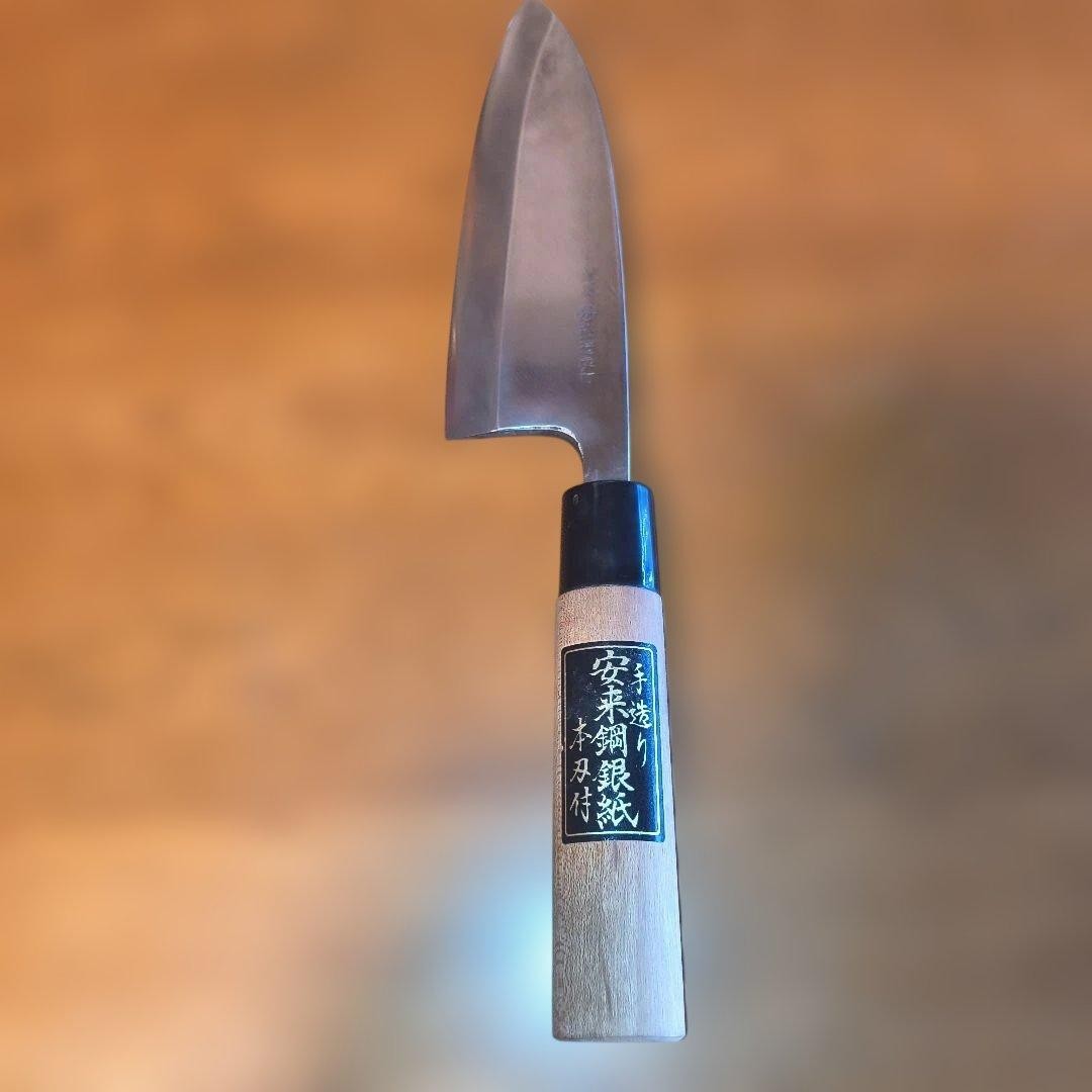 Hizo Sumiuchi Yasuki Ginsan Left Handed Deba Kitchen Knife 160mm Culinary Tool