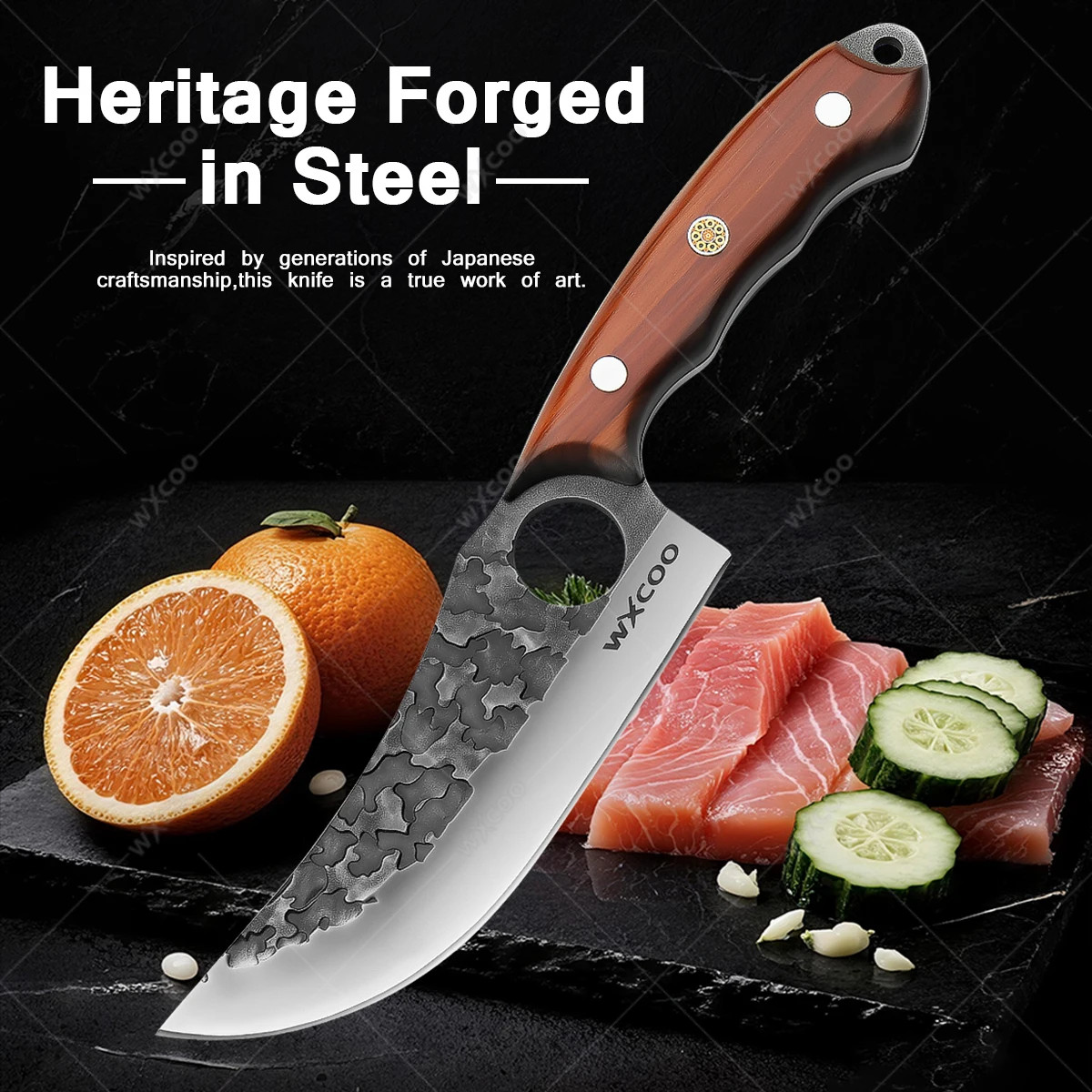 Kitchen Knife Utility Cleaver Chef Stainless Steel Knives Forged Boning Knife