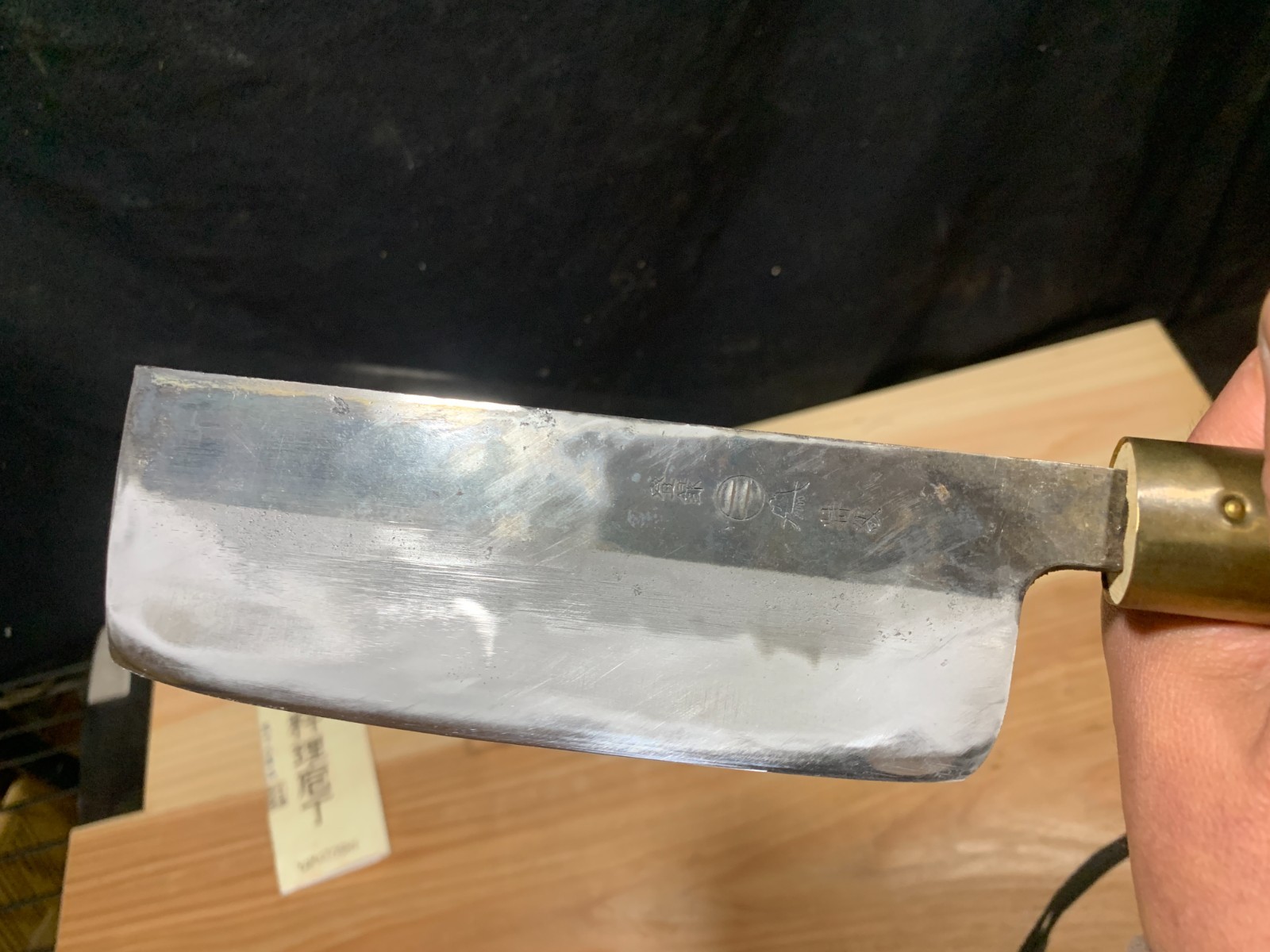 #7 1950s : Japanese Kitchen Knife – Nakiri 28-14-cm – 100g /carbon steel