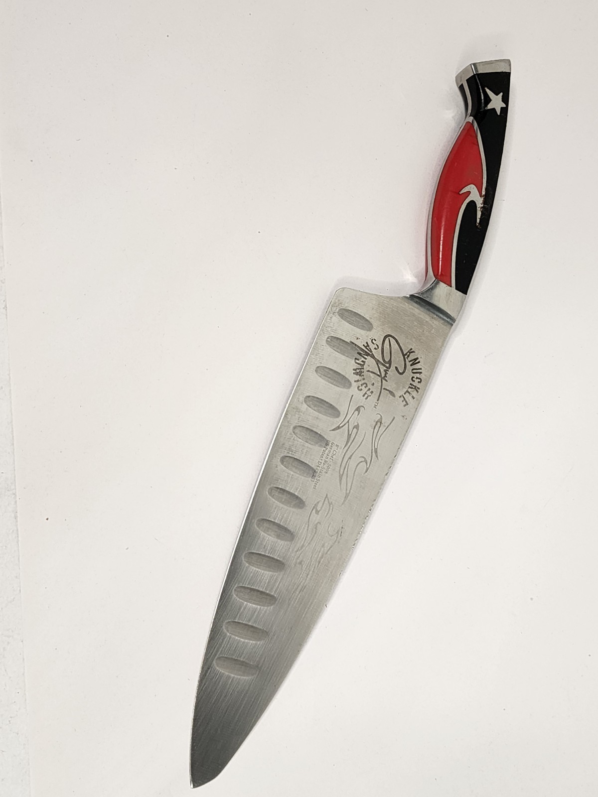 Guy Fieri Knuckle Sandwich Series 8″ Chef Knife Ergo