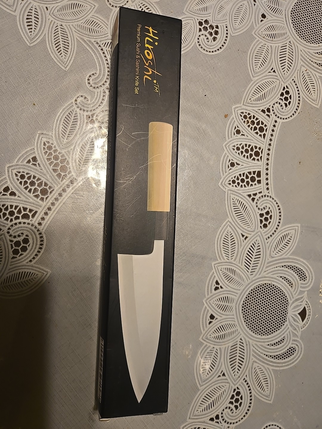 Hiroshi Premium Sushi 7 Sashimi Knife 6 1/2″ Blade Carbon Steel New