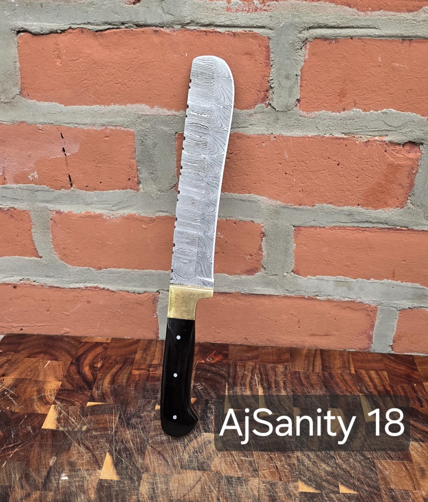 Damascus Steel Fixed Blade Knife Chef Kitchen Knife Chopping Knife