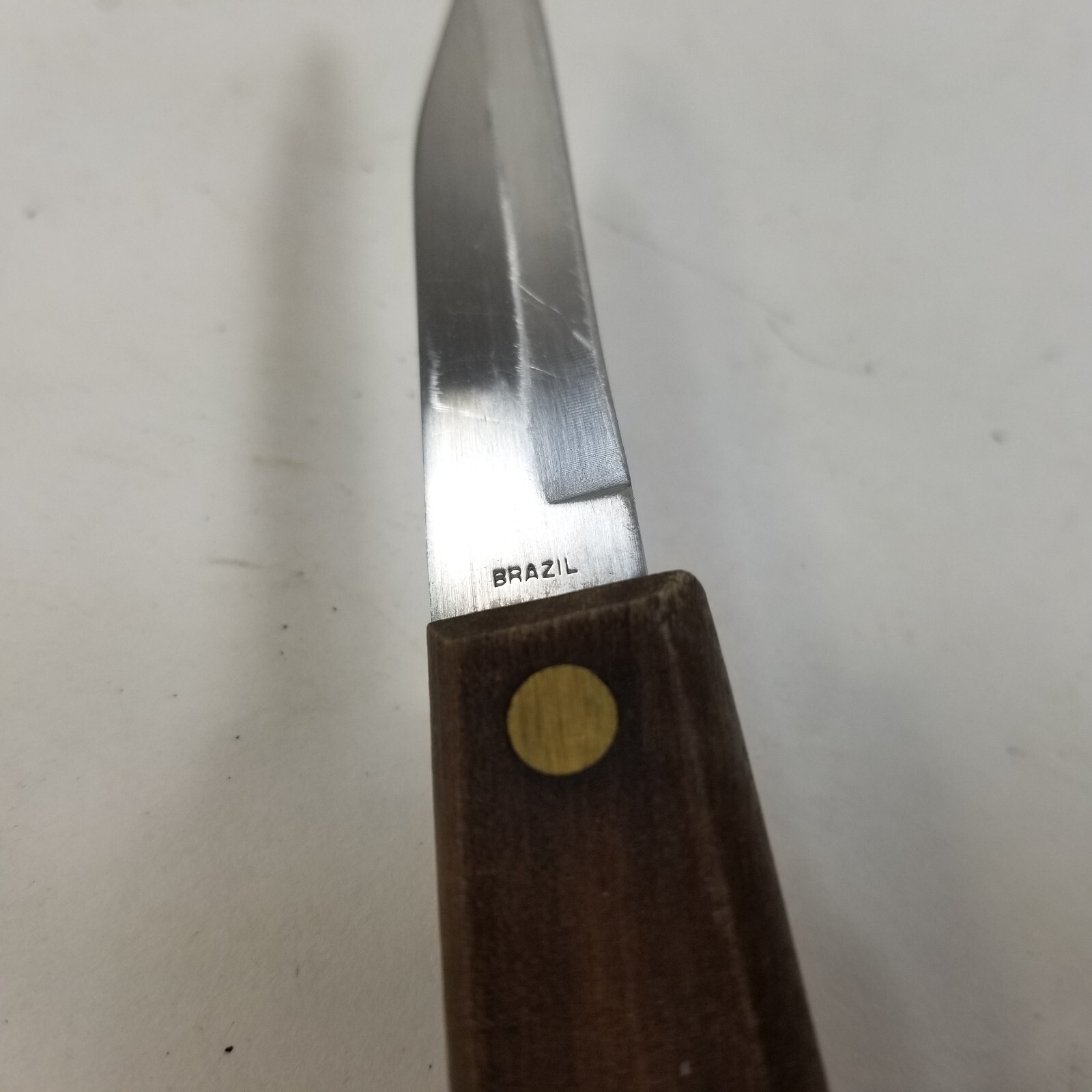 WASHINGTON FORGE BRAZIL YORKTOWNE STAINLESS STEEL PARER KNIFE WOOD HANDLE 3 1/4″