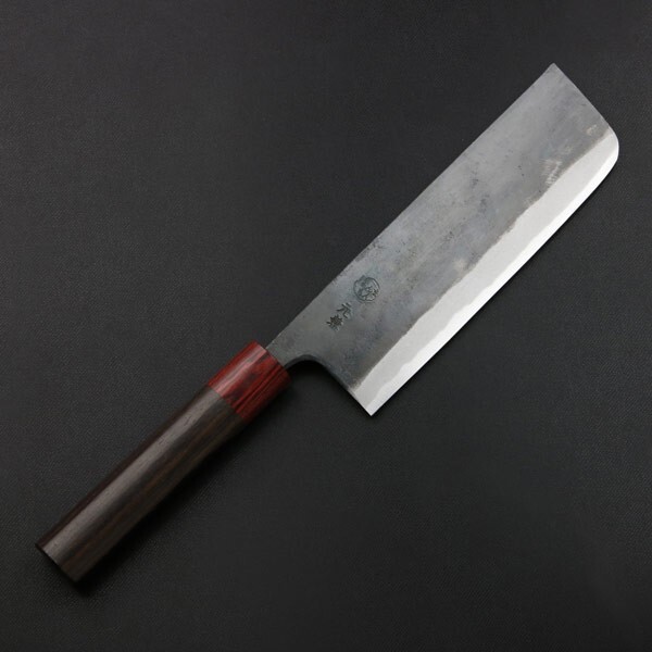 Japanese Nakiri Knife(菜切包丁) 165mm by Motokane From Japan Aogami Super