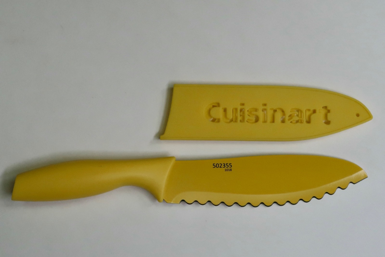 Cuisinart 6.5″ Utility Knife Stainless Steel Yellow Blade Guard Advantage Chef’s