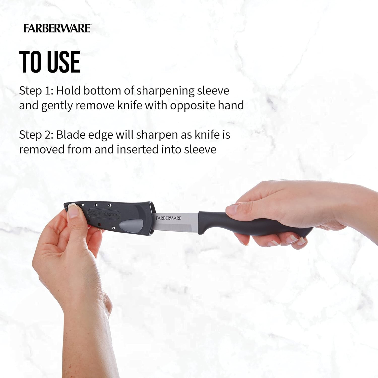 Edgekeeper 3.5-Inch Paring Knife w/ Self-Sharpening Blade Cover, Stainless Steel