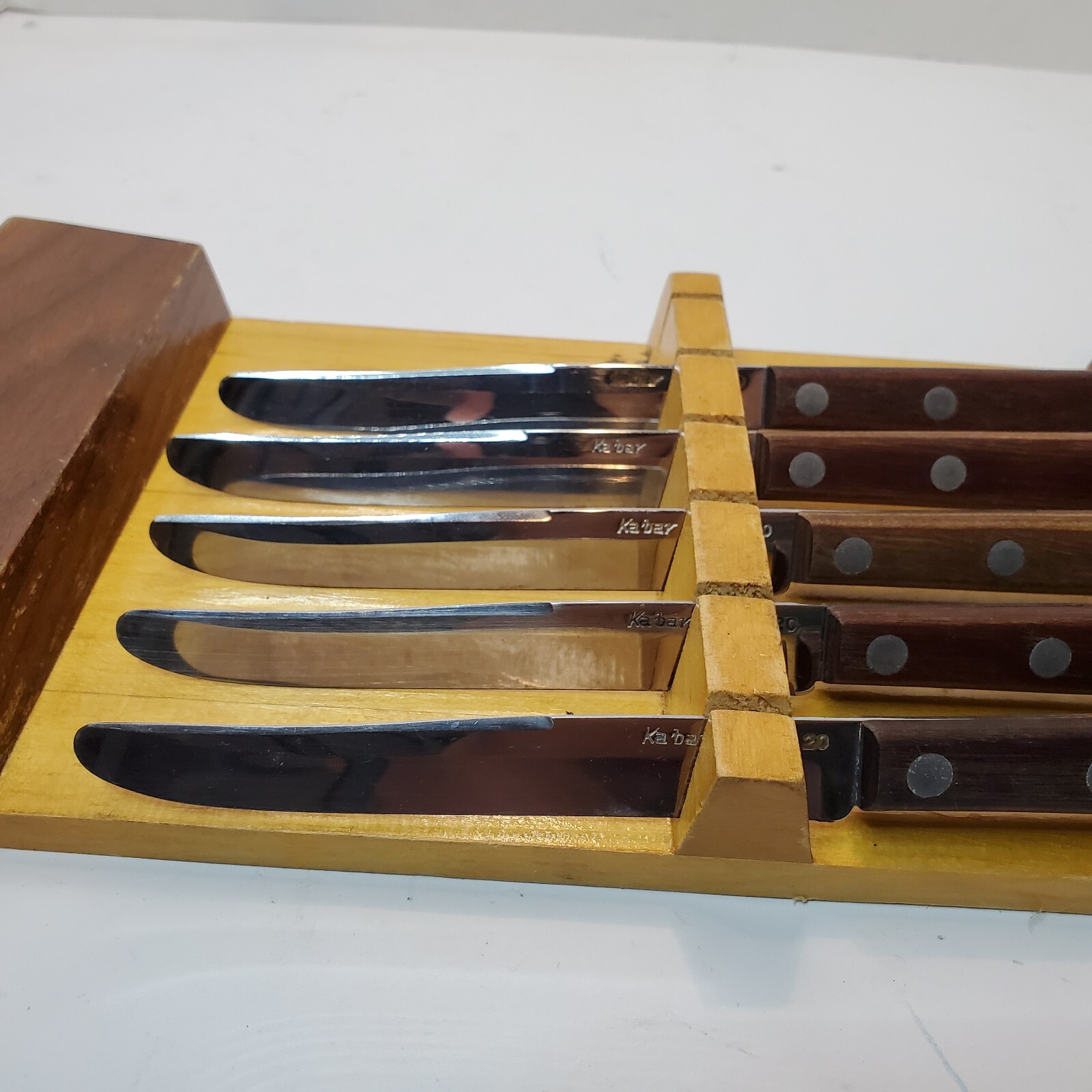 Vintage KA-BAR 20 Kitchen Knife Set of 5