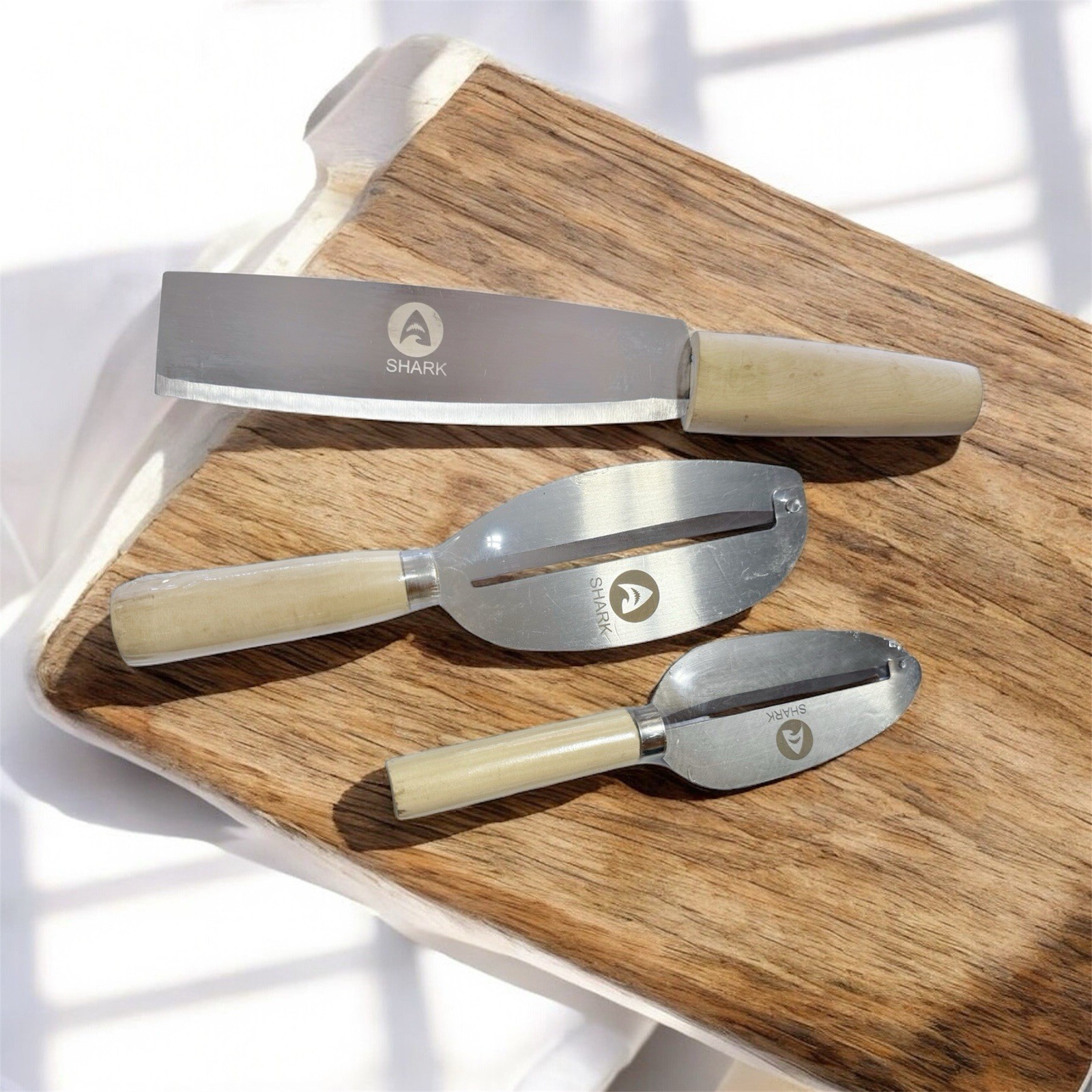 Set of Three Peelers and Knife sharp Stainless Steel – Dao bao Viet Nam